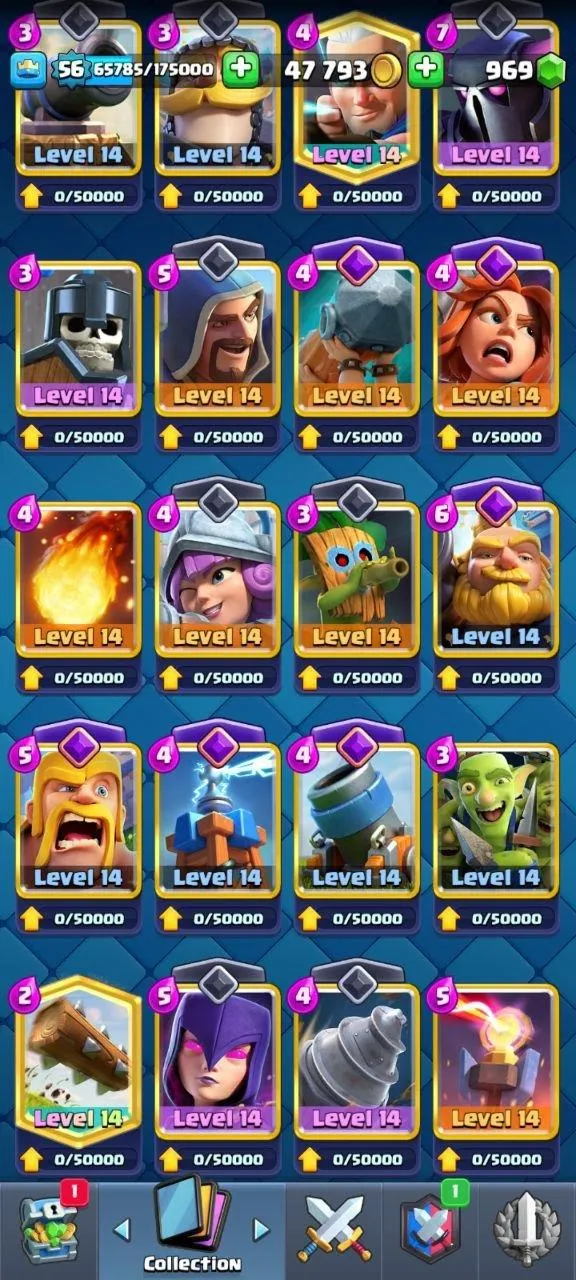 CR521 Maxed Level 15 Collection, 11 Evolutions, 74 Emotes, 80 Banners 